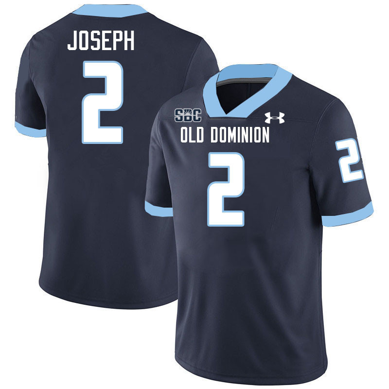 #2 Colton Joseph Old Dominion Monarchs College Football Jerseys Stitched-Navy